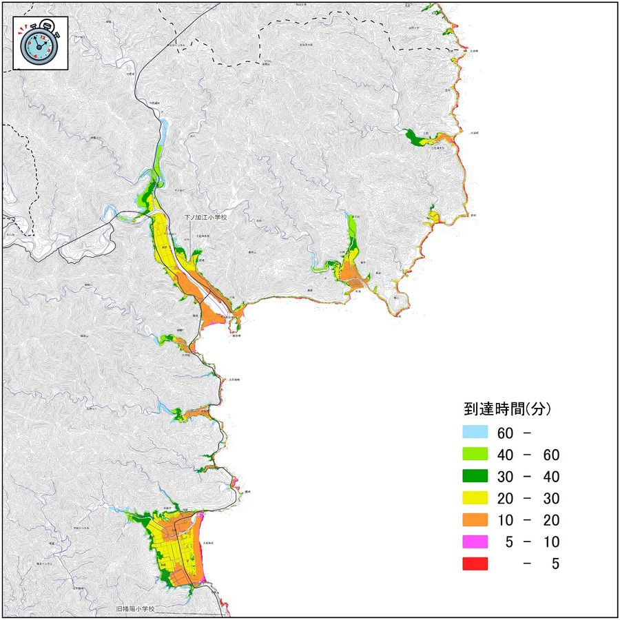 ▲下ノ加江周辺