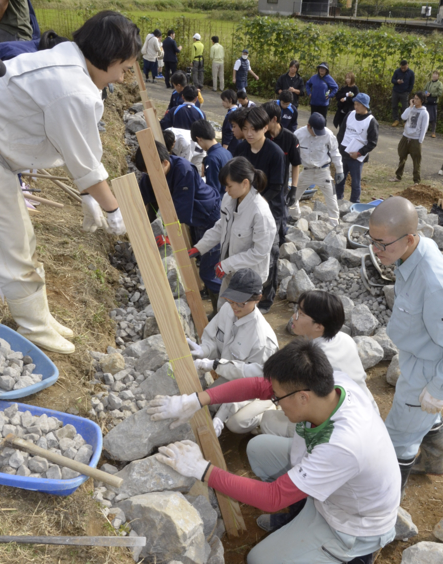 石積み「破綻防ぐ修正力」で準優勝 高知・四万十町の四万十高校