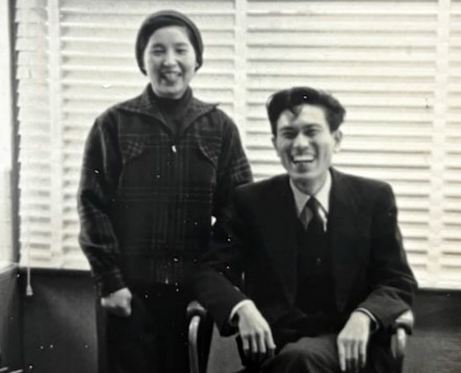 若い頃の暢さんと品原淳次郎さん