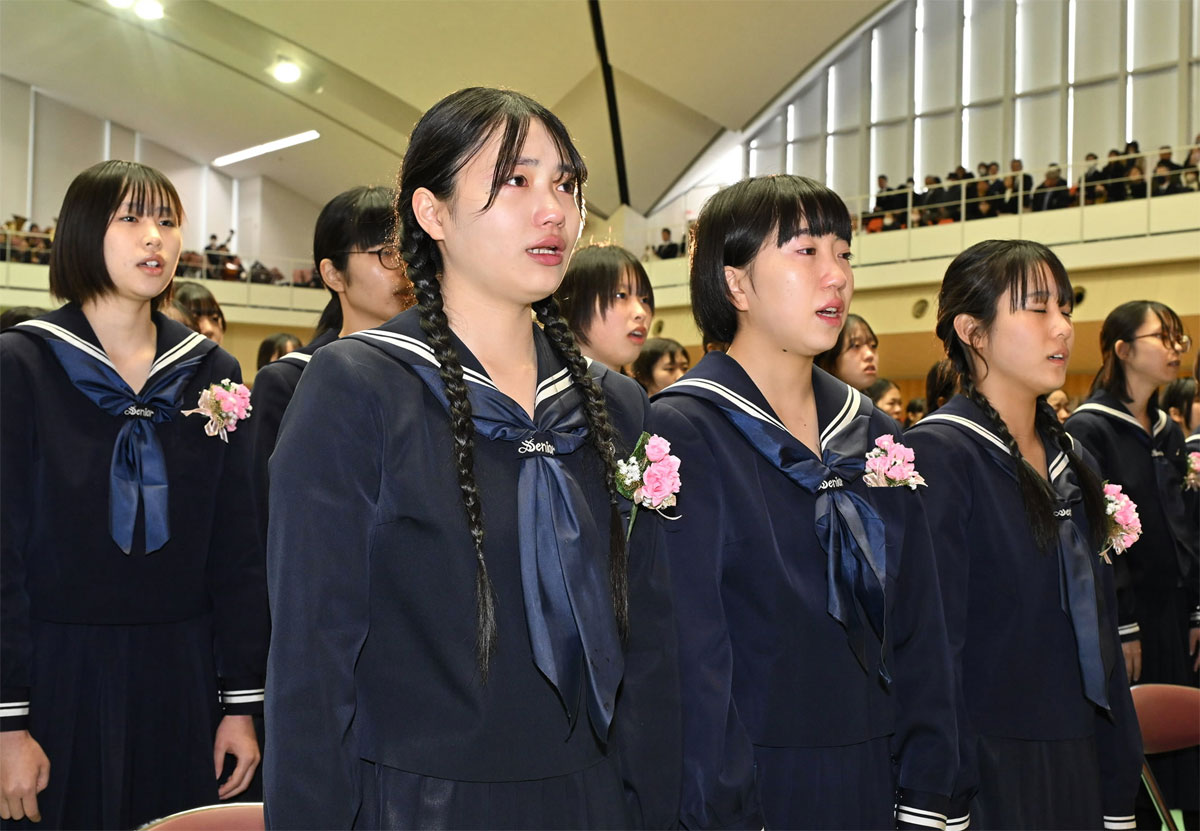 希望の人生を築いていく」 土佐女子高で卒業式 高知市 | 高知新聞