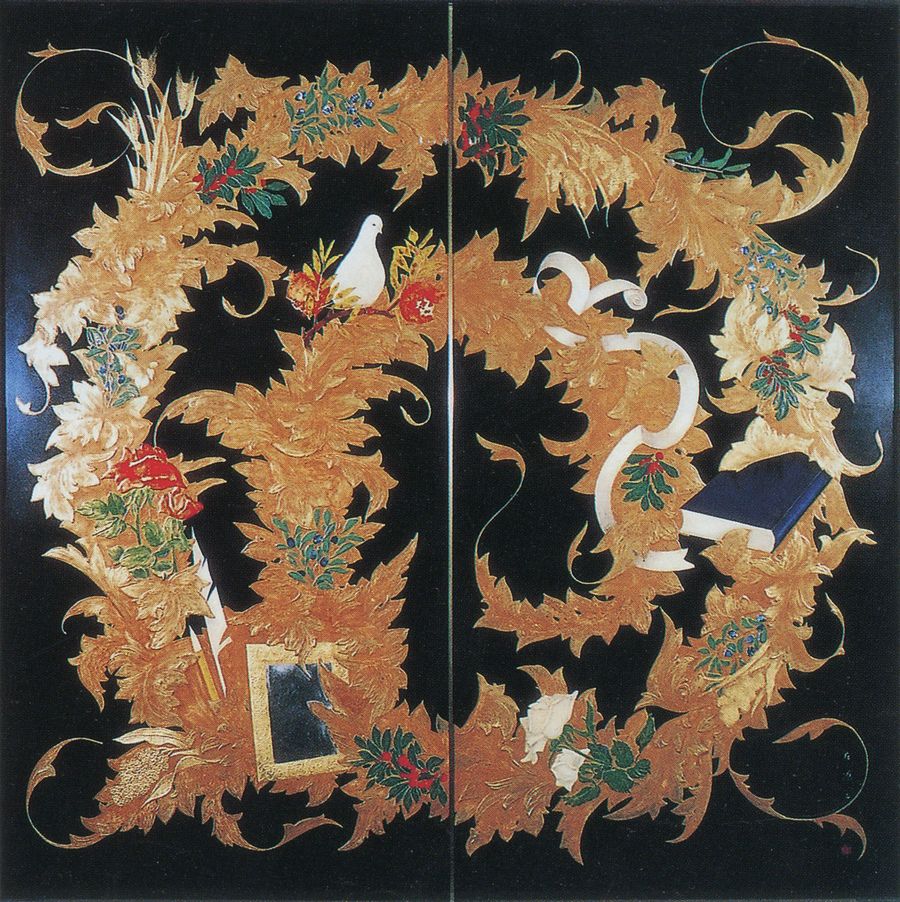 吉田左源二のレリーフ作品（「高知女子大学五十年史」より）