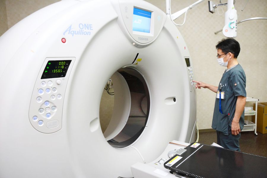 耐用年数を大幅に超え、買い替えが予定されるＣＴ（宿毛市山奈町芳奈の県立幡多けんみん病院）