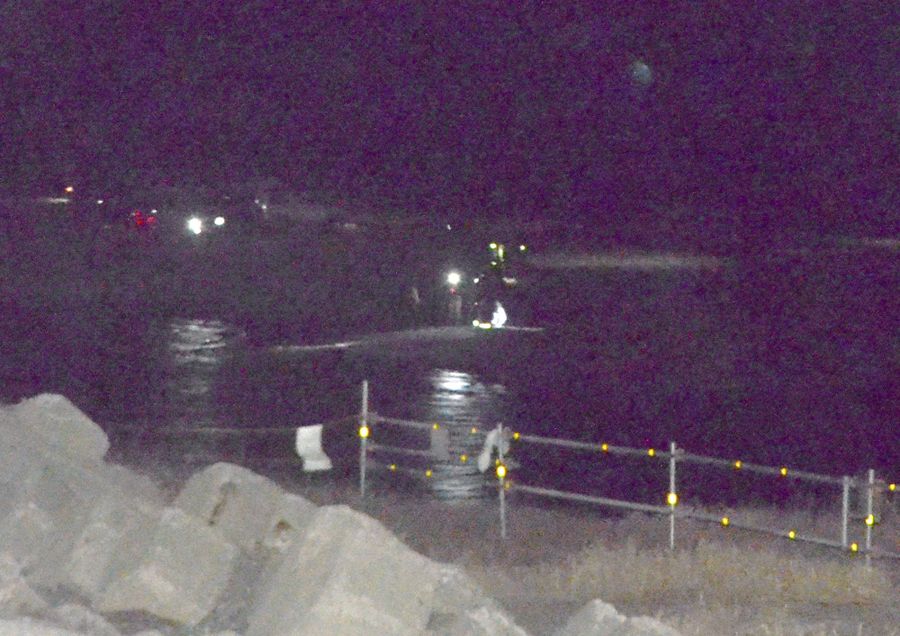 仁淀川河口の水難事故の現場（高知市春野町）