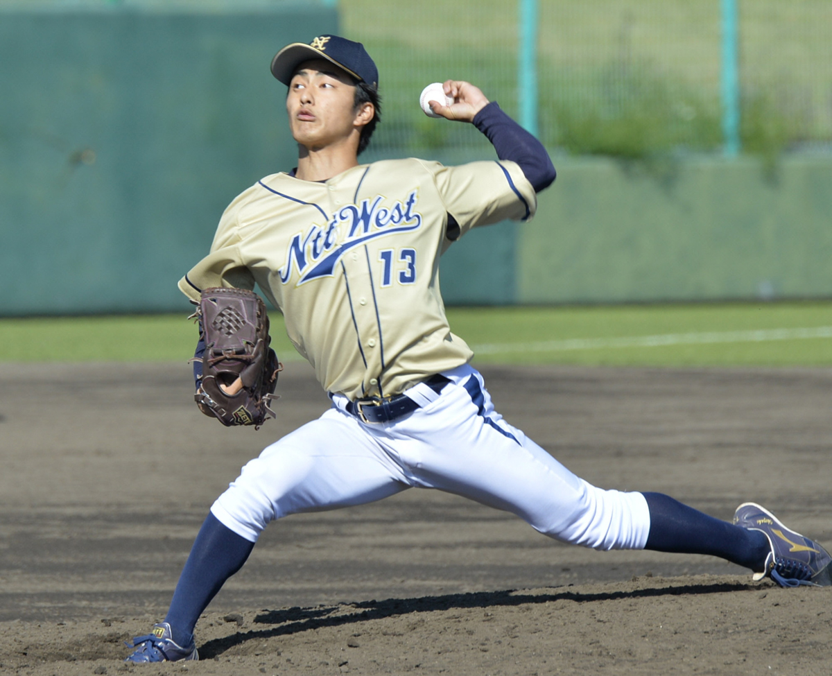 NTT西日本・池崎（明徳高出）「3年後プロに」 社会人野球