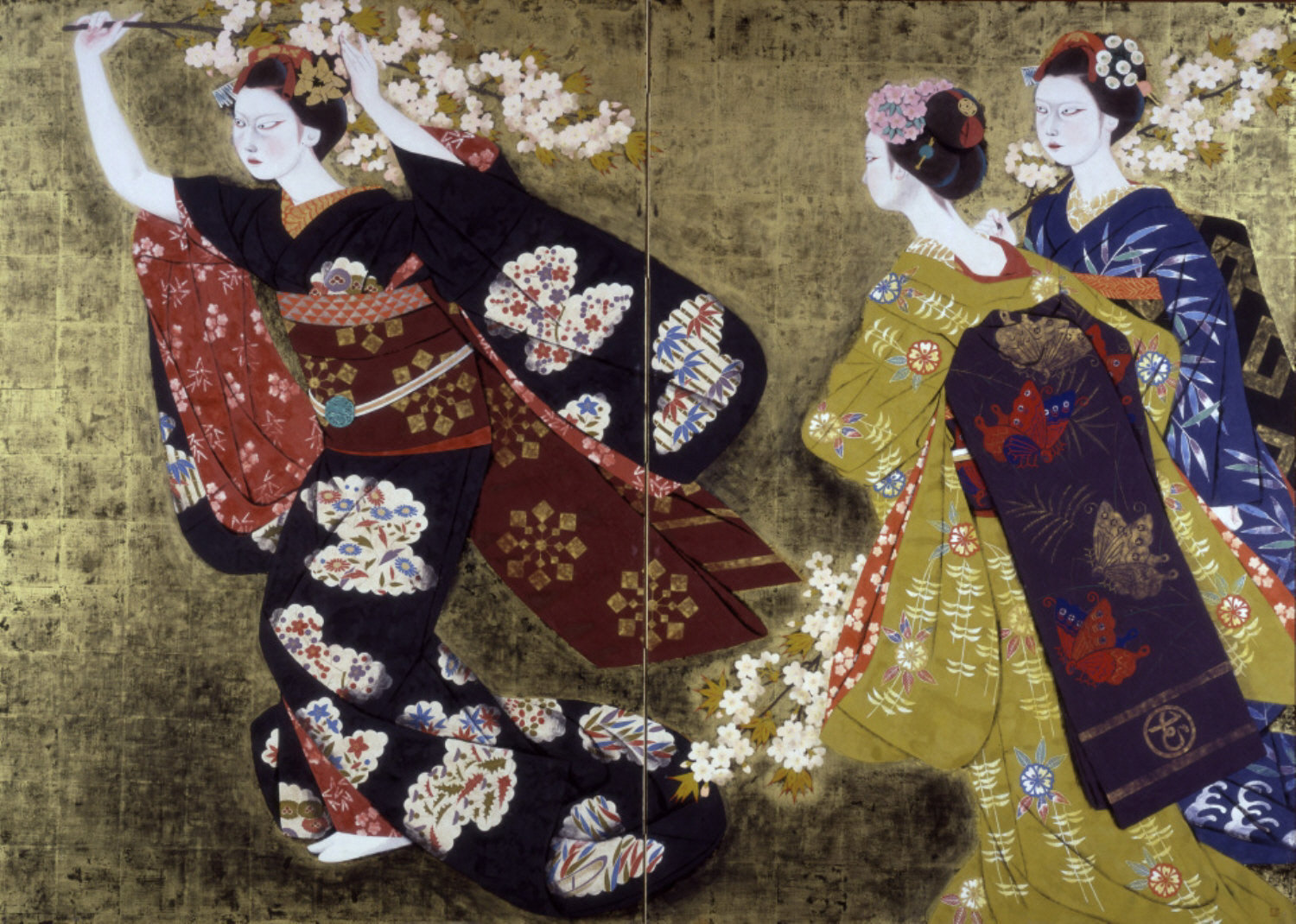 森田曠平【美人画】　【春夏秋冬-秋】lithograph 99限定 中世日本の女性像をみやびやかに 高知ゆかりの日本画家・森田曠平の