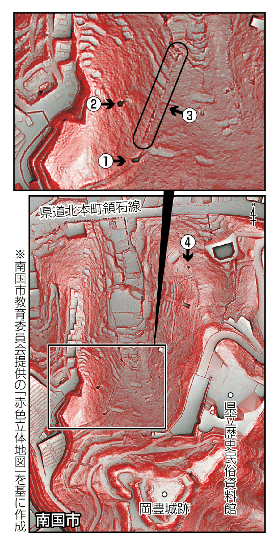 写真大量】闇に浮かぶ手掘りの痕跡 高知県南国市・岡豊山の旧陸軍塹壕
