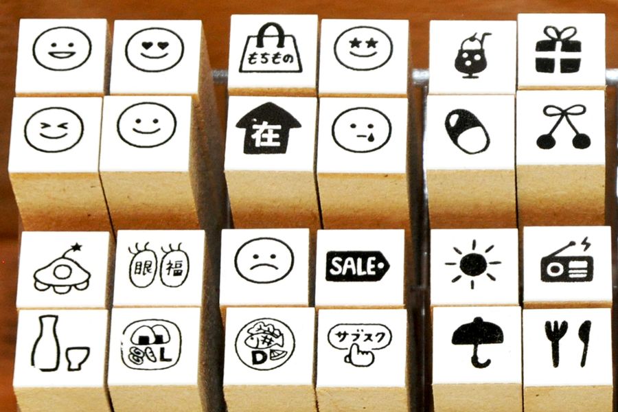 どんなミニスタンプを使うか、考えるだけでも楽しい